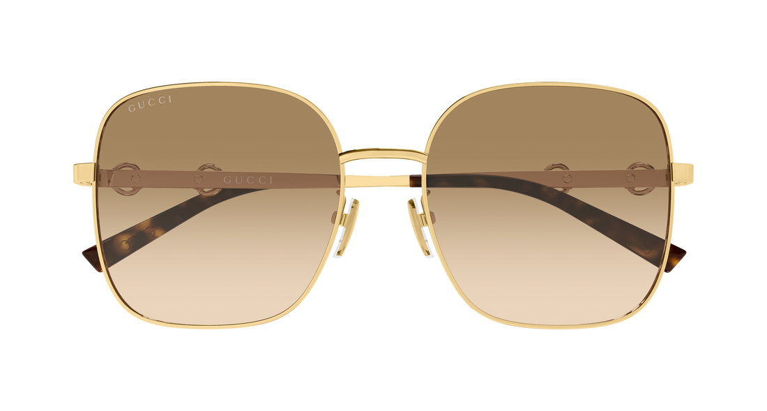 Sunglasses gucci gg2053s 004 dorado rectangular / squared femenino size 58mm - Detailed view