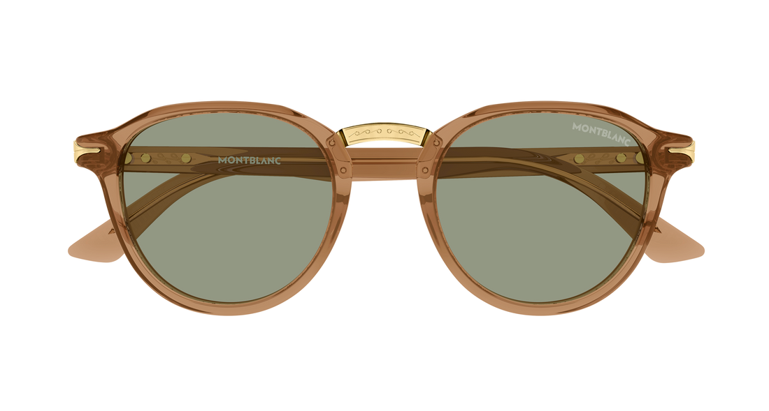Sonnenbrillen montblanc mb0515s 004 naranja round/oval/panthos masculino größe 49mm - Detailansicht