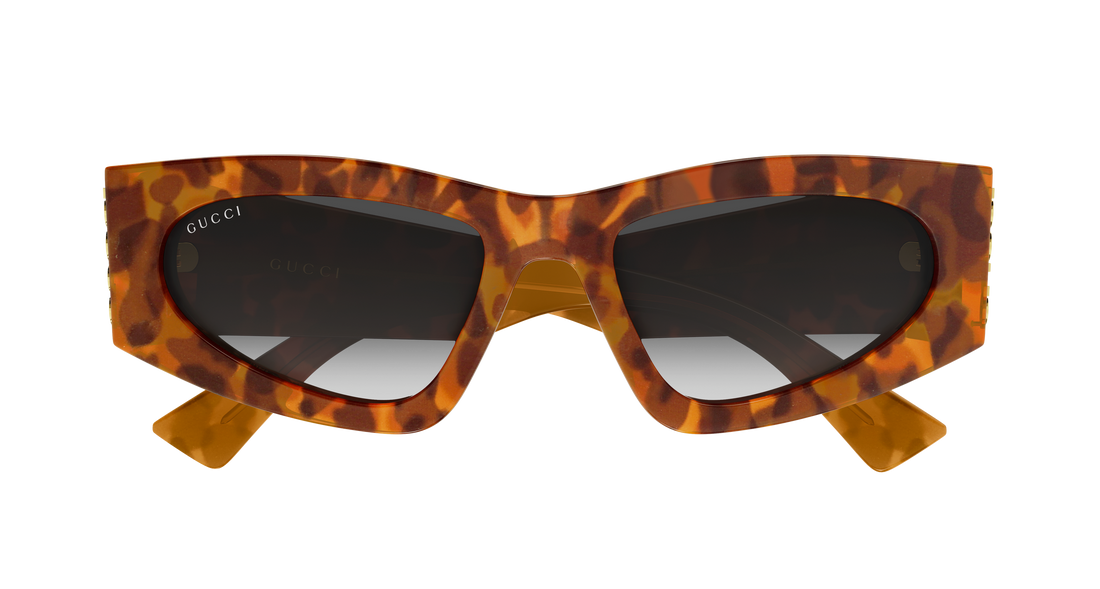 Occhiali da sole gucci gg2040s 004 havana cat eye femenino taglia 54mm - Vista dettagliata