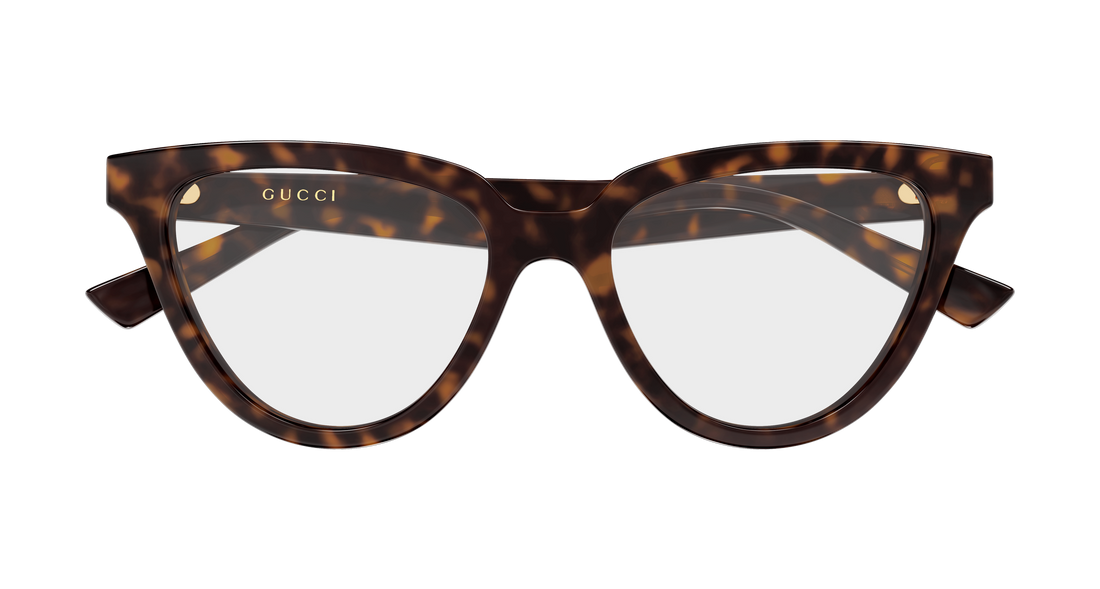 Lunettes de vue gucci gg2179o 006 havana cat eye femenino taille 54mm - Vue détaillée