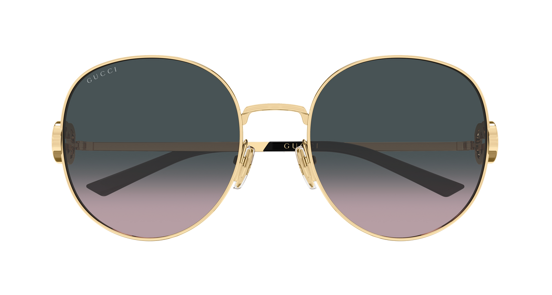 Occhiali da sole gucci gg2047s 002 dorado round/oval/panthos femenino taglia 58mm - Vista dettagliata