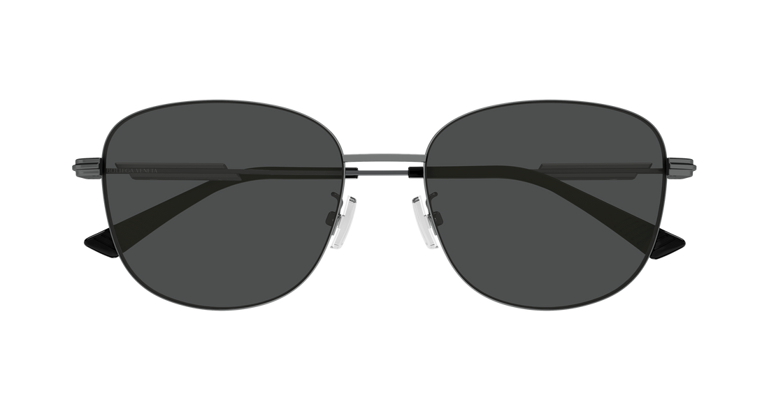 Lunettes de soleil bottega veneta bv1517sa 001 plateado round/oval/panthos femenino taille 56mm - Vue détaillée