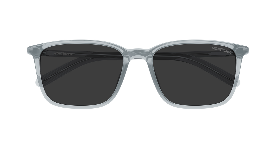 Sonnenbrillen montblanc mb0528sa 004 gris rectangular / squared masculino größe 56mm - Detailansicht