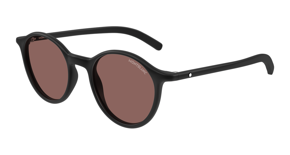 Lunettes de soleil montblanc mb0324s 006 negro round/oval/panthos masculino taille 50mm - Vue principale