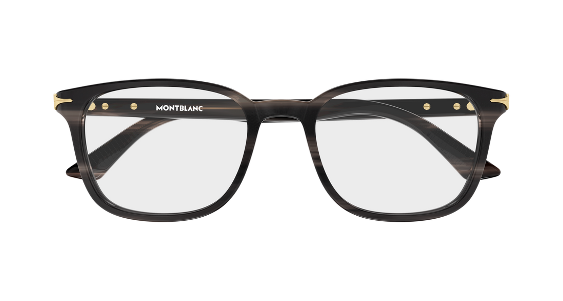 Brillen montblanc mb0519oa 003 gris rectangular / squared masculino größe 54mm - Detailansicht