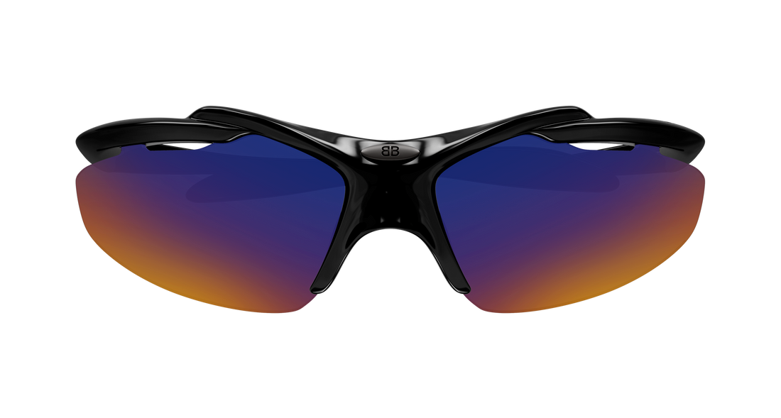 Occhiali da sole balenciaga bb0464s 005 negro geometrical/directional unisex taglia 72mm - Vista dettagliata