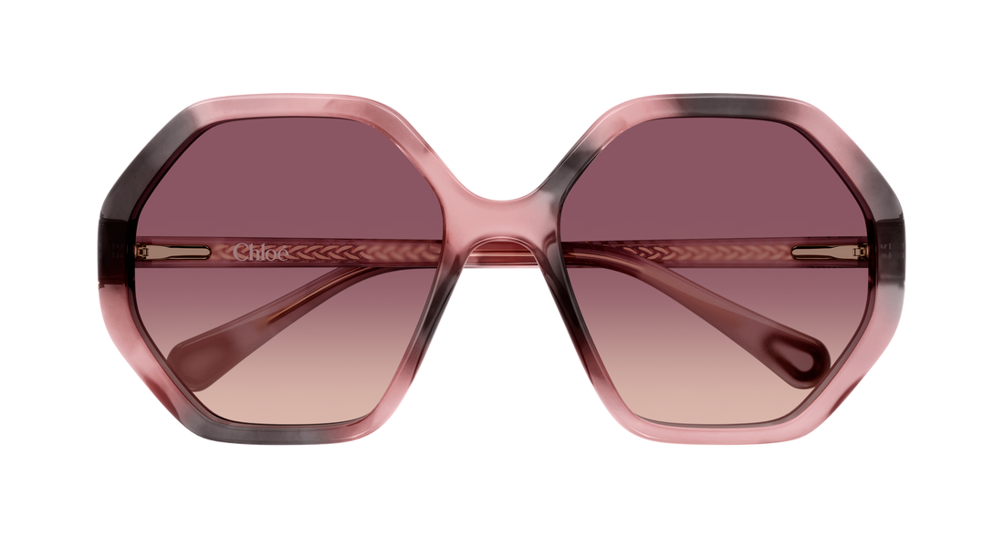 Lunettes de soleil chloé cc0004s 010 havana geometrical/directional infantil taille 51mm - Vue détaillée