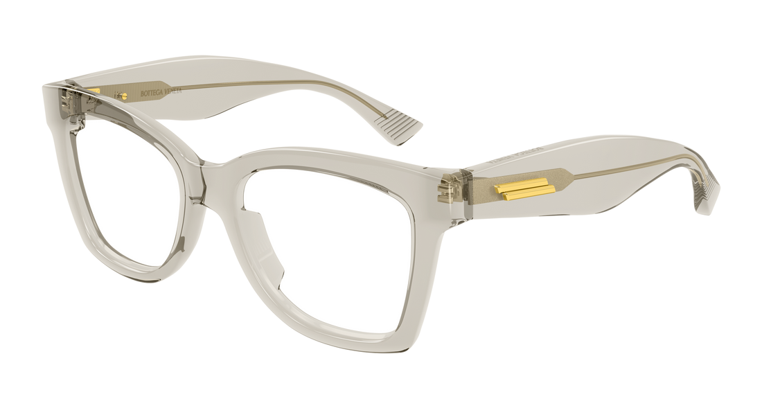 Prescription glasses bottega veneta bv1459o 003 beige butterfly femenino size 52mm - Main view