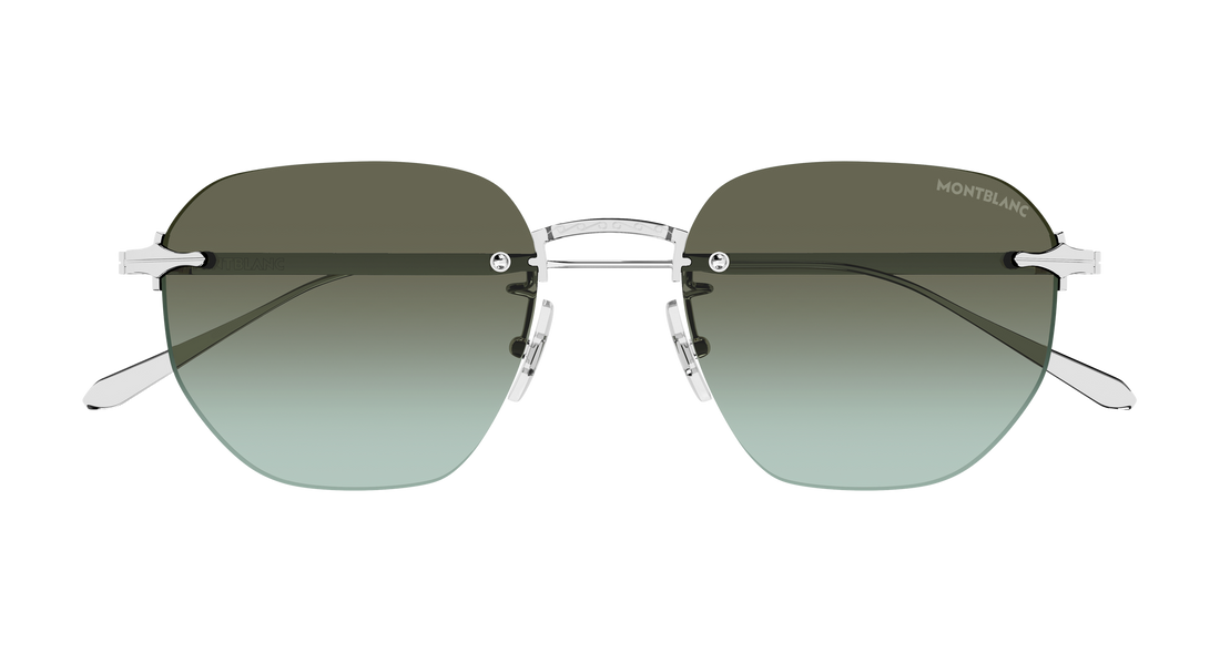 Sonnenbrillen montblanc mb0405s 007 plateado round/oval/panthos masculino größe 51mm - Detailansicht