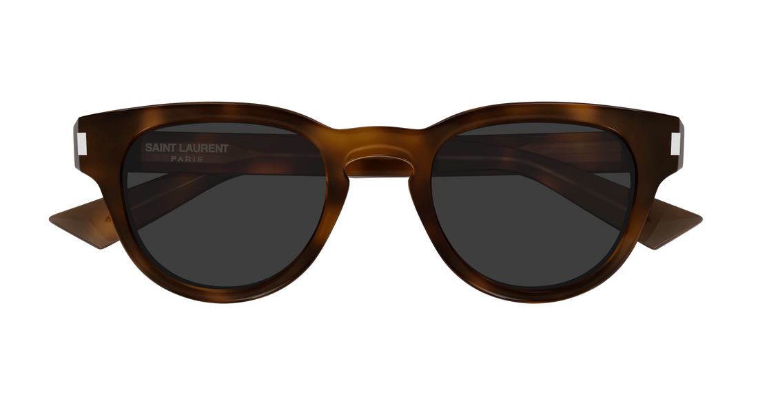 Sunglasses saint laurent sl 876 003 havana round/oval/panthos masculino size 48mm - Detailed view