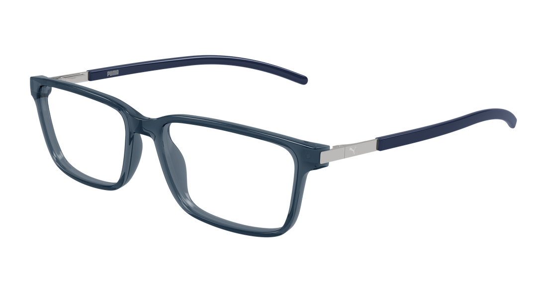 Occhiali da vista puma pu0539o 004 azul rectangular / squared masculino taglia 55mm - Vista principale