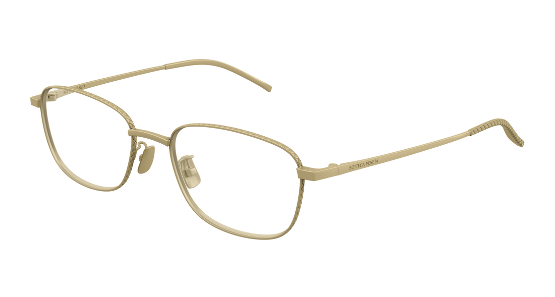Prescription glasses bottega veneta bv1473oa 003 bronce rectangular / squared unisex size 52mm - Main view