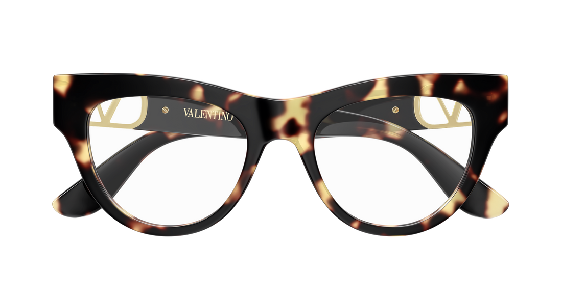 Lunettes de vue valentino vg0054o 007 havana cat eye femenino taille 51mm - Vue détaillée