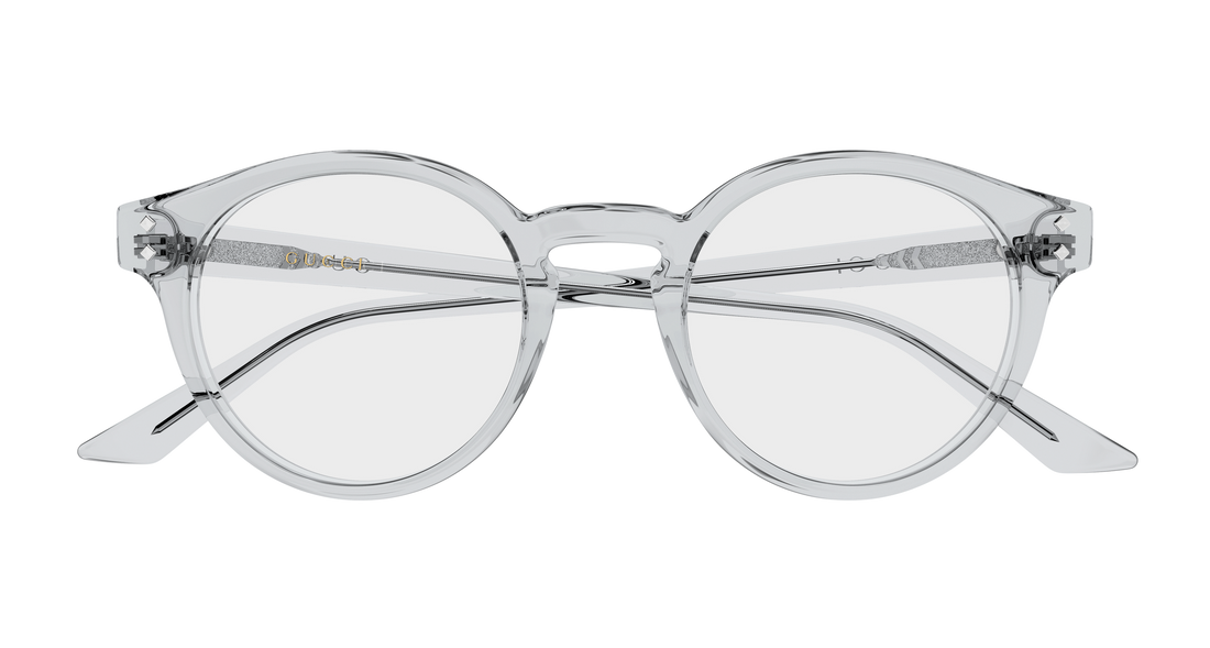 Occhiali da vista gucci gg2133o 003 gris round/oval/panthos masculino taglia 48mm - Vista dettagliata