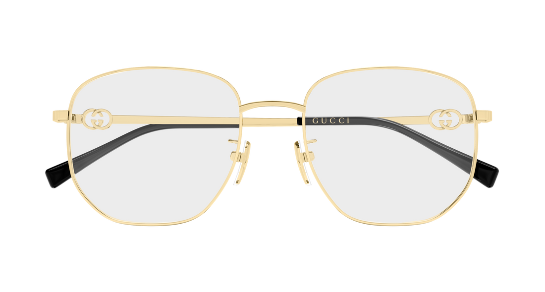 Occhiali da vista gucci gg2146oa 001 dorado rectangular / squared femenino taglia 54mm - Vista dettagliata