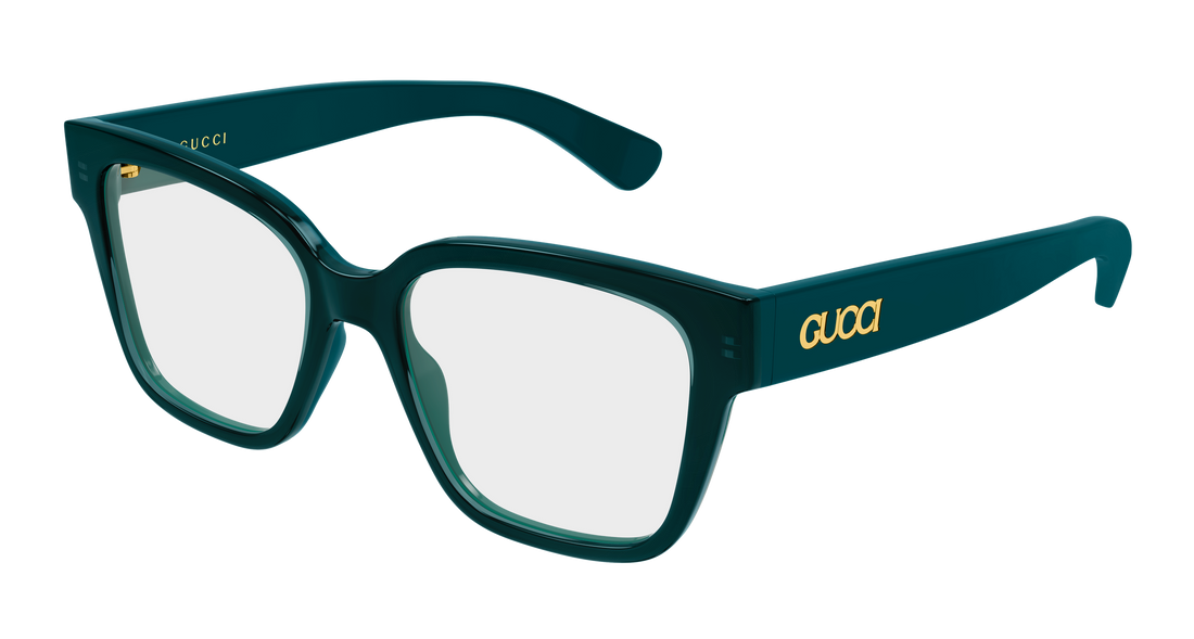 Lunettes de vue gucci gg1791o 012 verde rectangular / squared femenino taille 53mm - Vue principale