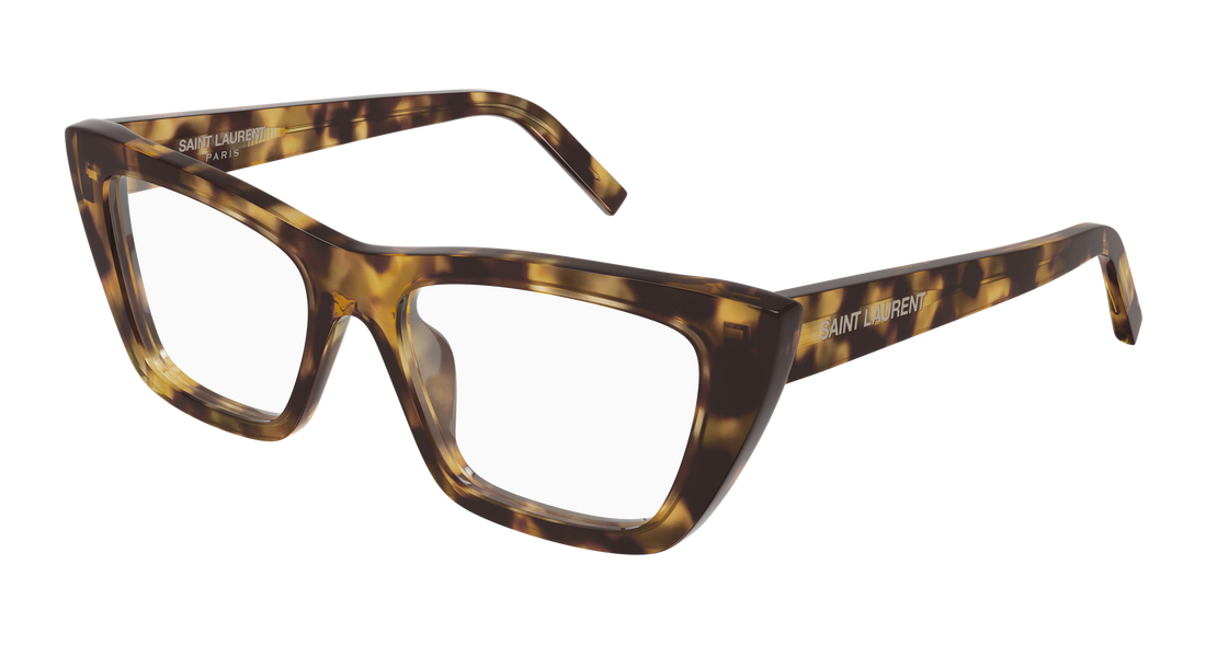 Lunettes de vue saint laurent sl 276 mica opt 010 havana cat eye femenino taille 53mm - Vue principale
