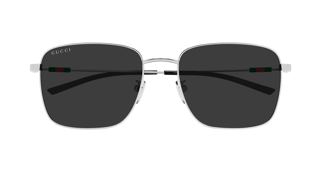 Sunglasses gucci gg2097sk 001 plateado rectangular / squared masculino size 58mm - Detailed view