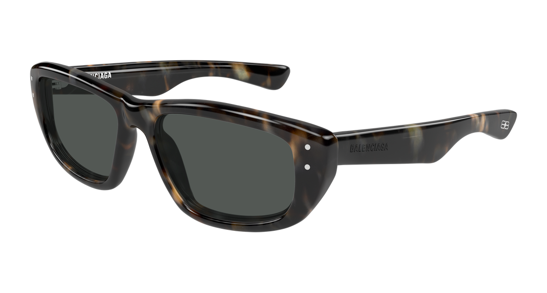Lunettes de soleil balenciaga bb0520s 003 havana geometrical/directional masculino taille 55mm - Vue principale