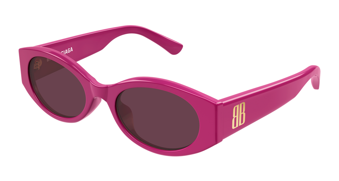 Sunglasses balenciaga bb0477sa 004 rosa round/oval/panthos femenino size 53mm - Main view
