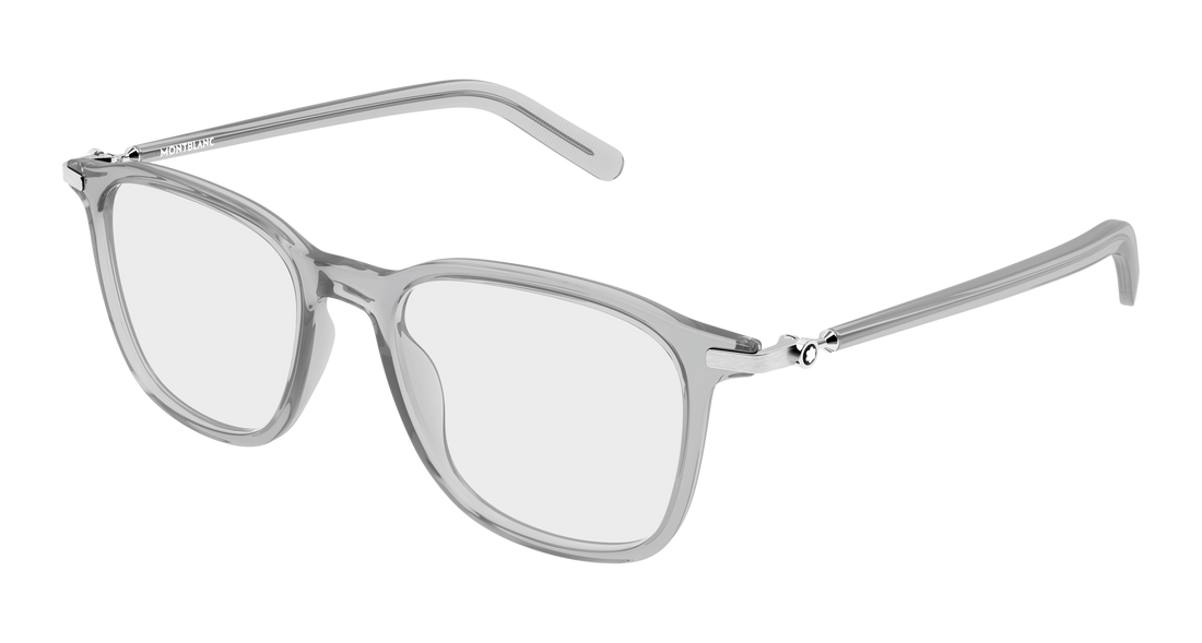 Lunettes de vue montblanc mb0499o 003 gris rectangular / squared masculino taille 52mm - Vue principale