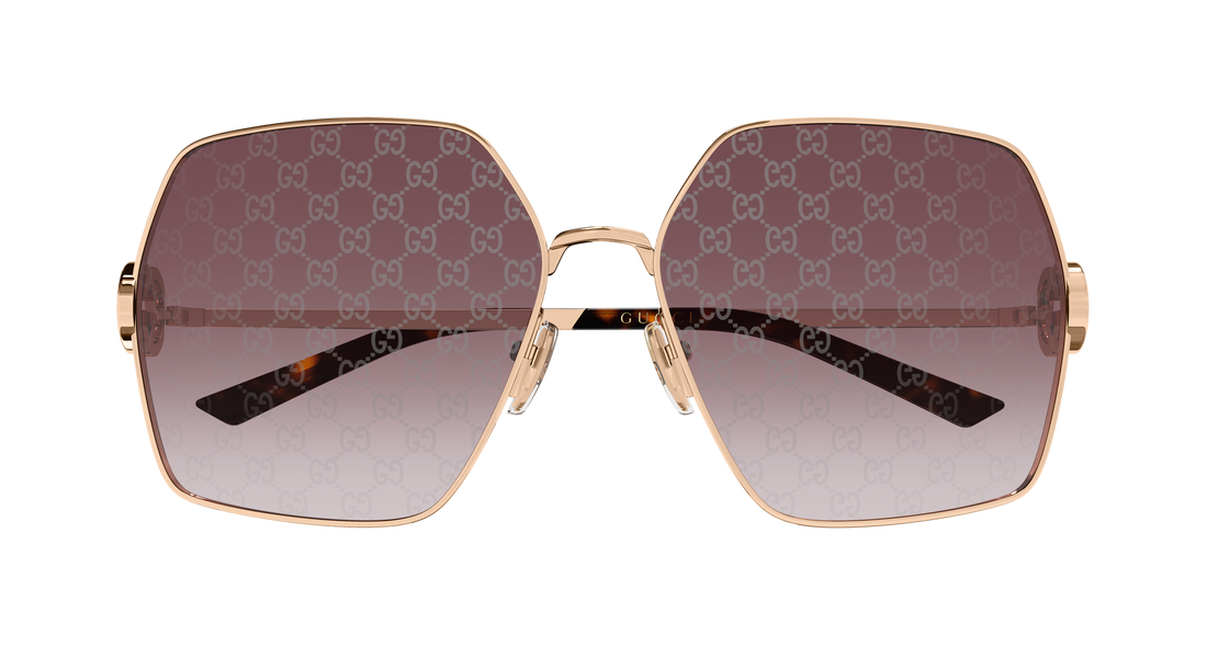 Sonnenbrillen gucci gg2163s 004 dorado rectangular / squared femenino größe 61mm - Detailansicht