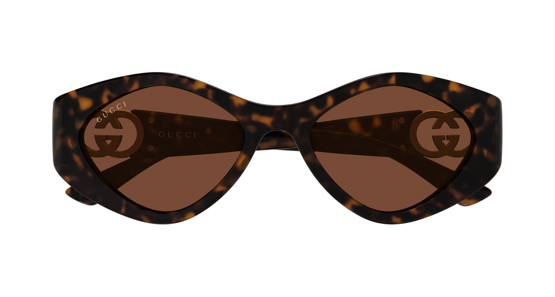 Sonnenbrillen gucci gg2121s 003 havana geometrical/directional femenino größe 52mm - Detailansicht