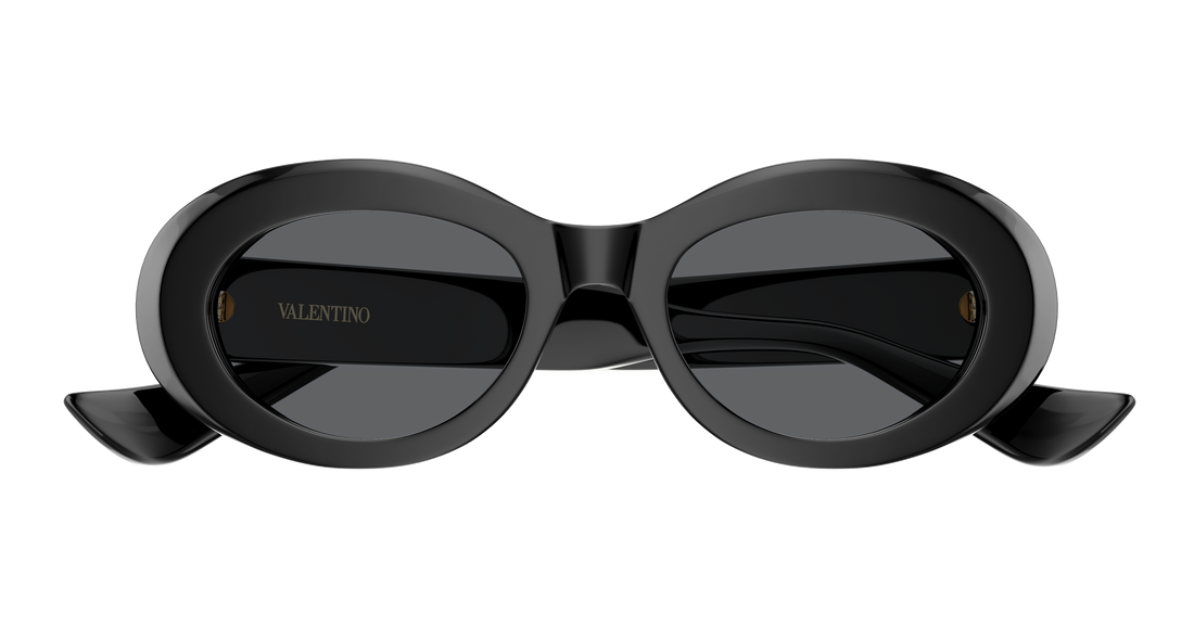 Lunettes de soleil valentino vg0057s 001 negro round/oval/panthos femenino taille 50mm - Vue détaillée