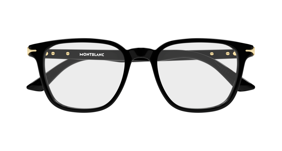 Brillen montblanc mb0517o 001 negro rectangular / squared masculino größe 52mm - Detailansicht