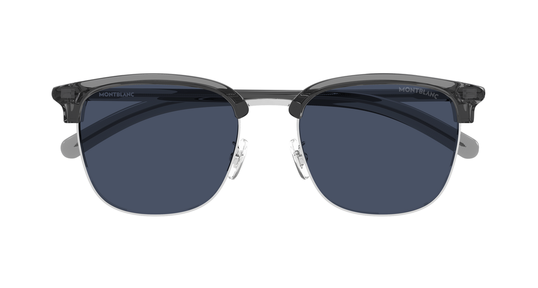 Sunglasses montblanc mb0488sa 003 plateado rectangular / squared masculino size 55mm - Detailed view