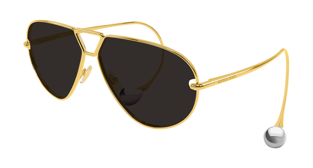 Sonnenbrillen bottega veneta bv1437s 001 dorado pilot/navigator femenino größe 64mm - Hauptansicht