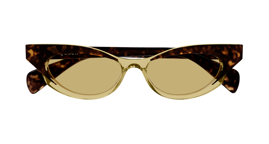 Sonnenbrillen alexander mcqueen am0544s 002 havana cat eye femenino größe 52mm - Detailansicht