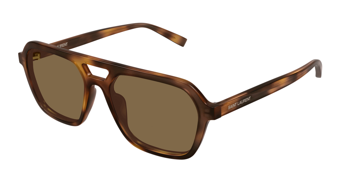 Lunettes de soleil saint laurent sl 905 007 havana rectangular / squared masculino taille 57mm - Vue principale