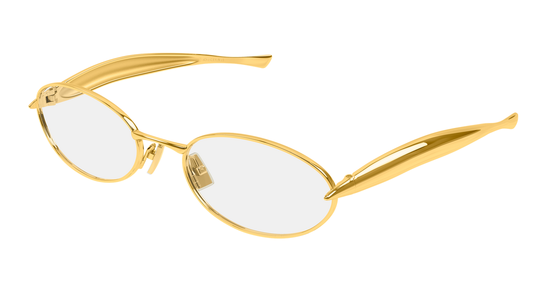 Lunettes de soleil bottega veneta bv1386s 008 dorado round/oval/panthos unisex taille 57mm - Vue principale