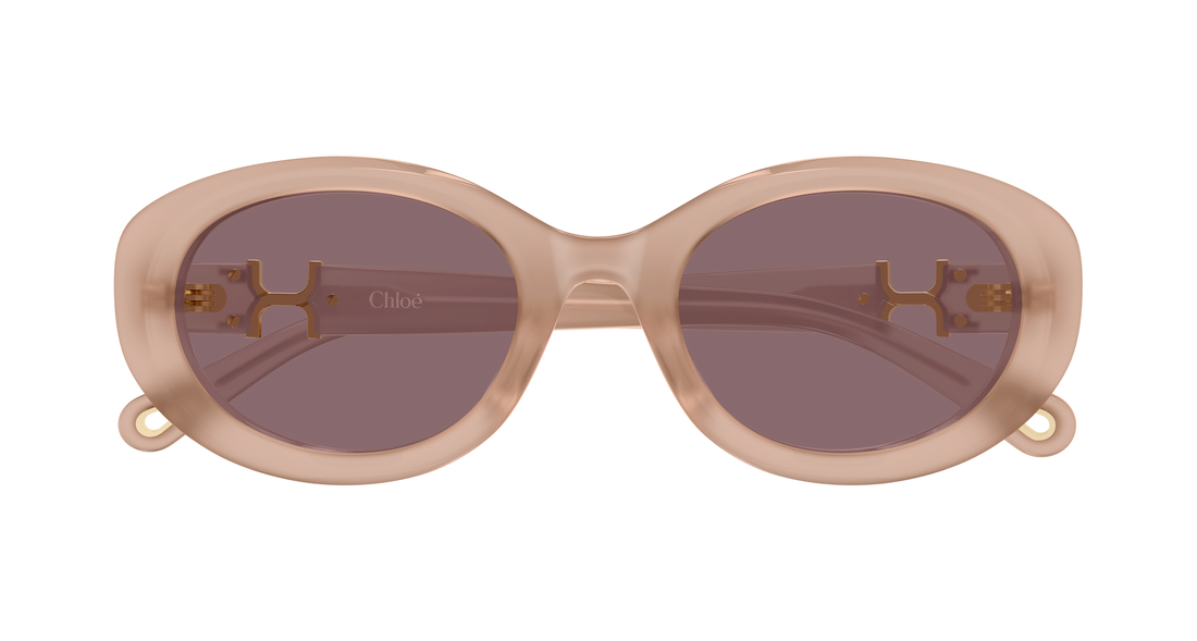 Lunettes de soleil chloé ch0323sk 005 rosa round/oval/panthos femenino taille 54mm - Vue détaillée