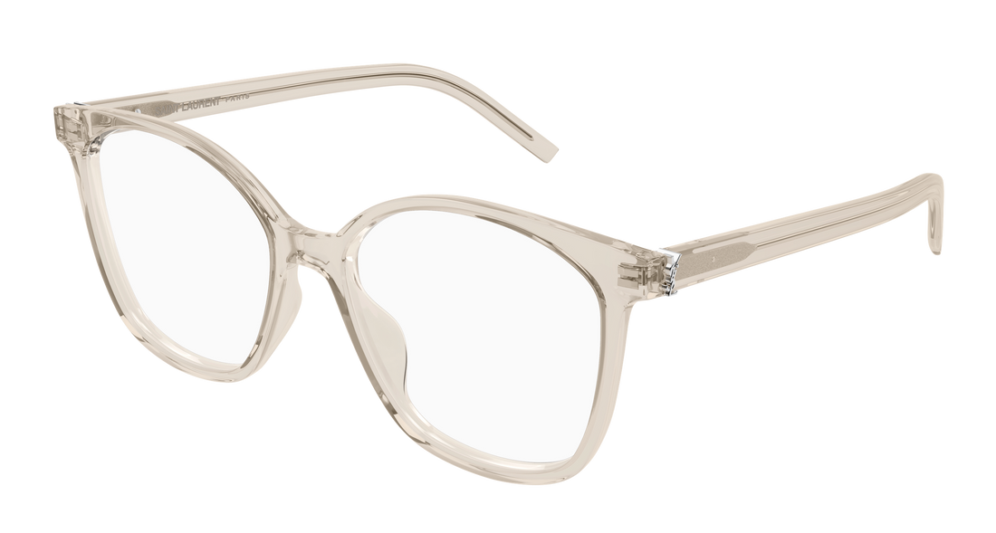 Brillen saint laurent sl m162 004 beige round/oval/panthos femenino größe 55mm - Hauptansicht