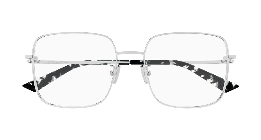 Lunettes de vue bottega veneta bv1519oj 002 plateado rectangular / squared femenino taille 55mm - Vue détaillée