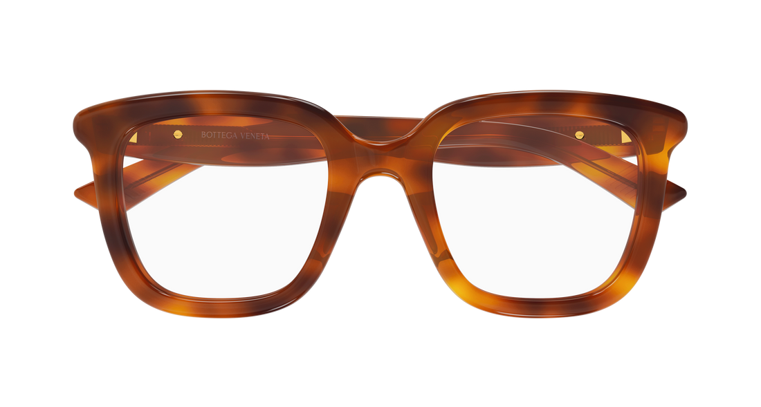 Lunettes de vue bottega veneta bv1496o 006 havana cat eye unisex taille 51mm - Vue détaillée