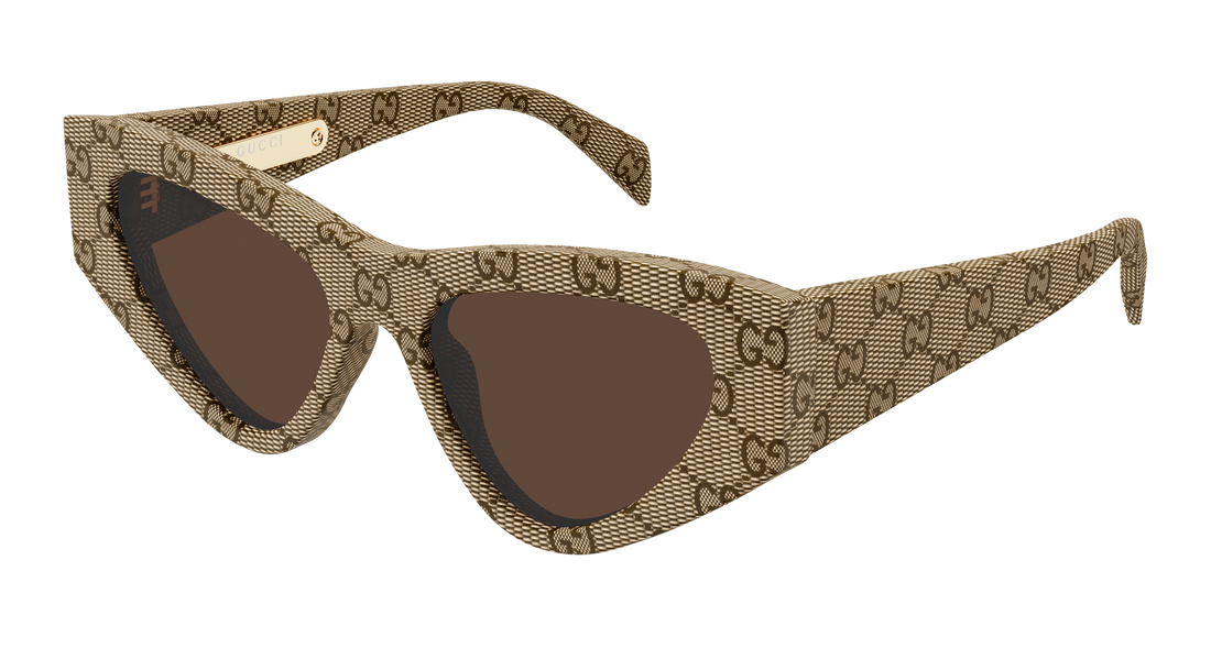 Sonnenbrillen gucci gg2019s 006 beige cat eye femenino größe 53mm - Hauptansicht