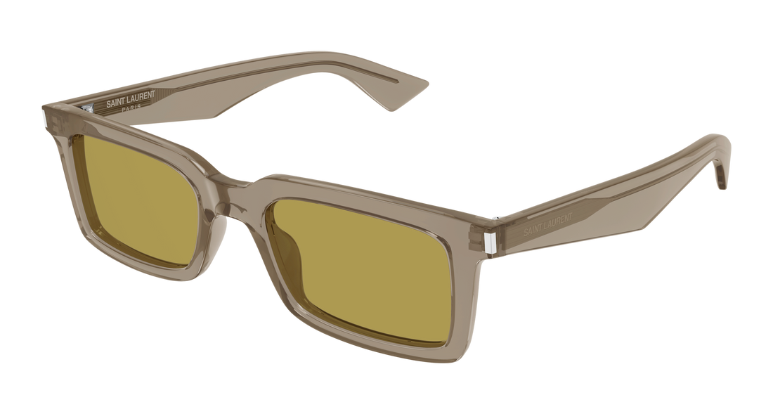 Lunettes de soleil saint laurent sl 860 005 marron rectangular / squared masculino taille 52mm - Vue principale