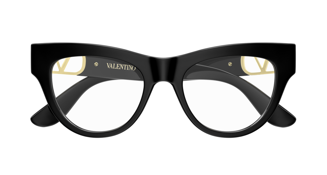 Lunettes de vue valentino vg0054o 005 negro cat eye femenino taille 51mm - Vue détaillée