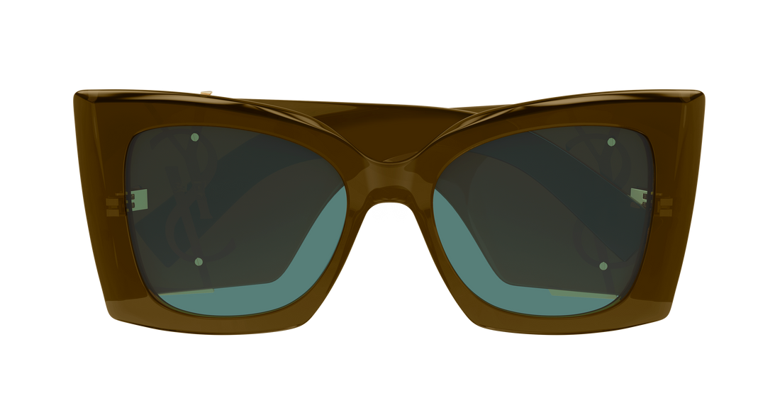 Lunettes de soleil saint laurent sl m119 blaze crystal 003 marron cat eye femenino taille 54mm - Vue détaillée