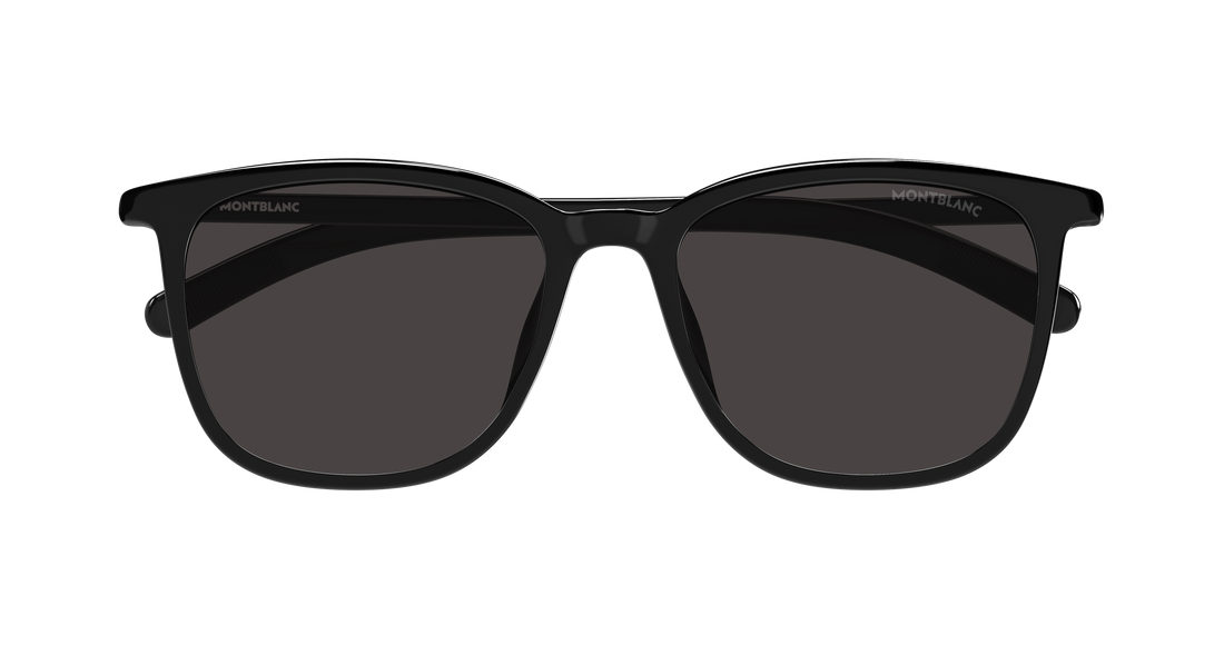 Lunettes de soleil montblanc mb0487sa 001 negro rectangular / squared masculino taille 56mm - Vue détaillée