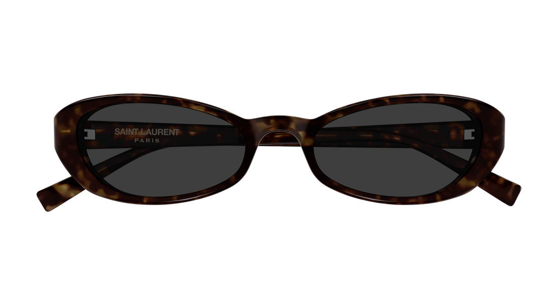 Óculos de sol saint laurent sl 871 003 havana round/oval/panthos unisex tamanho 51mm - Vista de detalhe