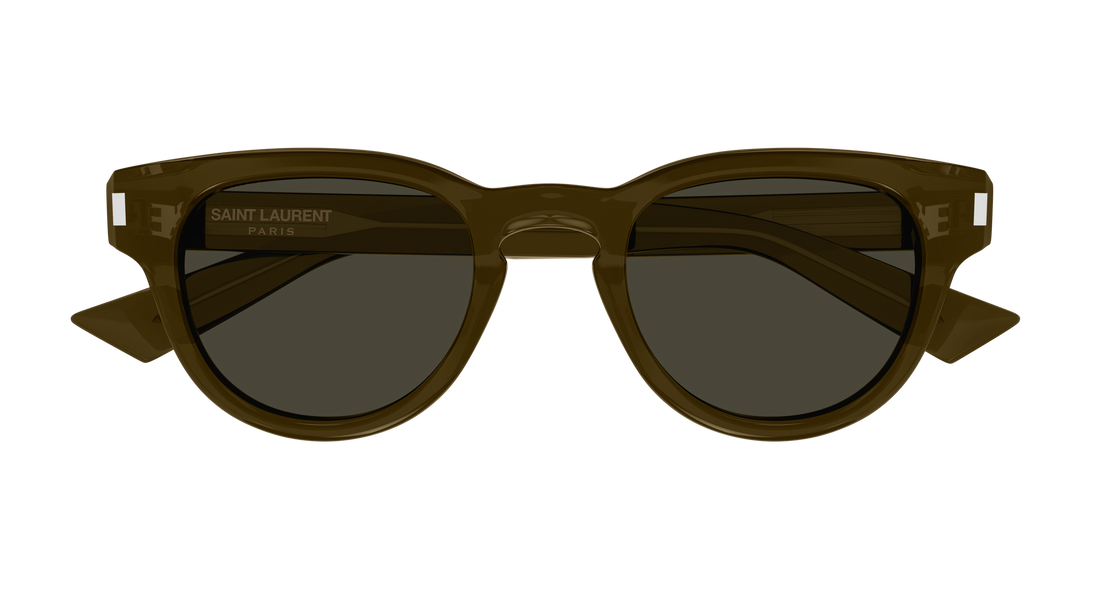 Sunglasses saint laurent sl 876 004 marron round/oval/panthos masculino size 48mm - Detailed view