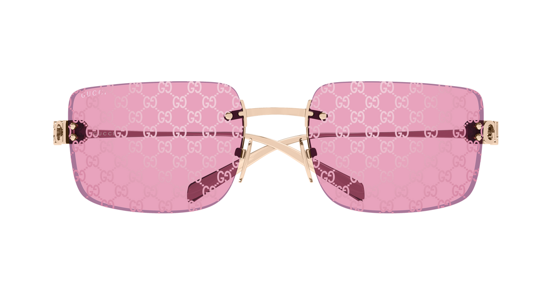 Sonnenbrillen gucci gg2038s 004 dorado rectangular / squared femenino größe 61mm - Detailansicht