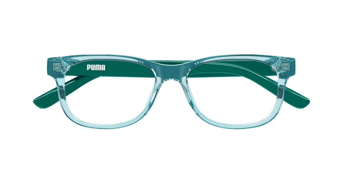 Brillen puma pj0093o 006 verde rectangular / squared infantil größe 50mm - Detailansicht