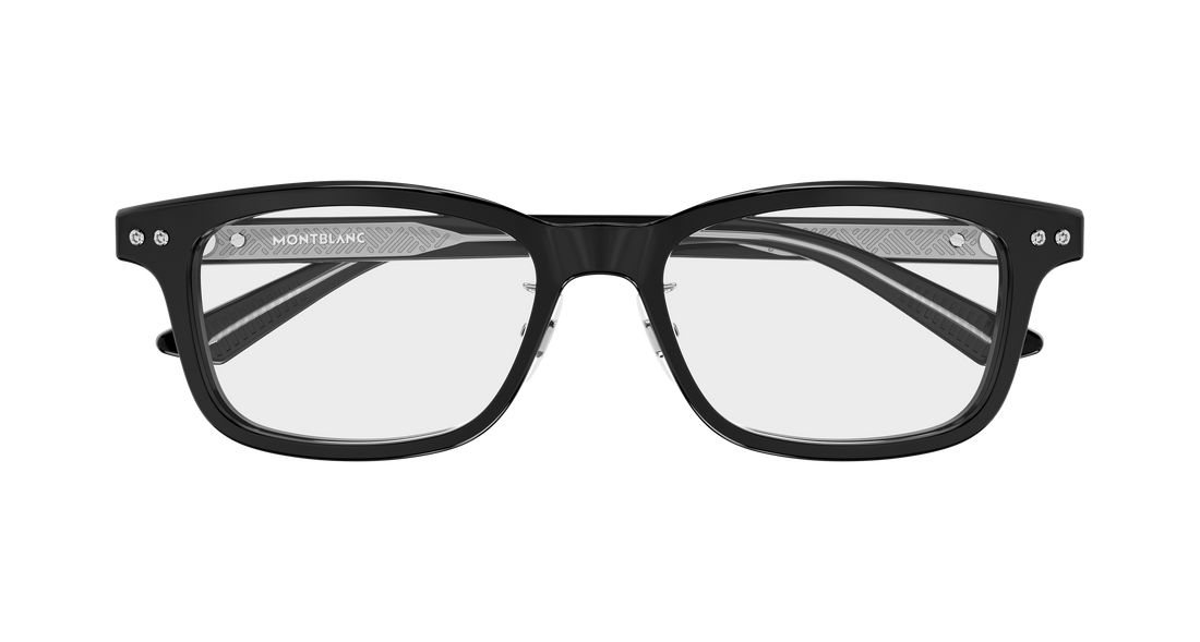 Brillen montblanc mb0533oj 002 negro rectangular / squared masculino größe 53mm - Detailansicht