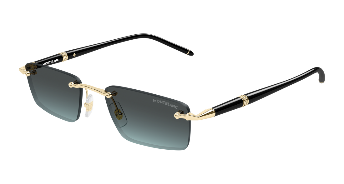 Lunettes de soleil montblanc mb0484s 004 dorado rectangular / squared masculino taille 54mm - Vue principale