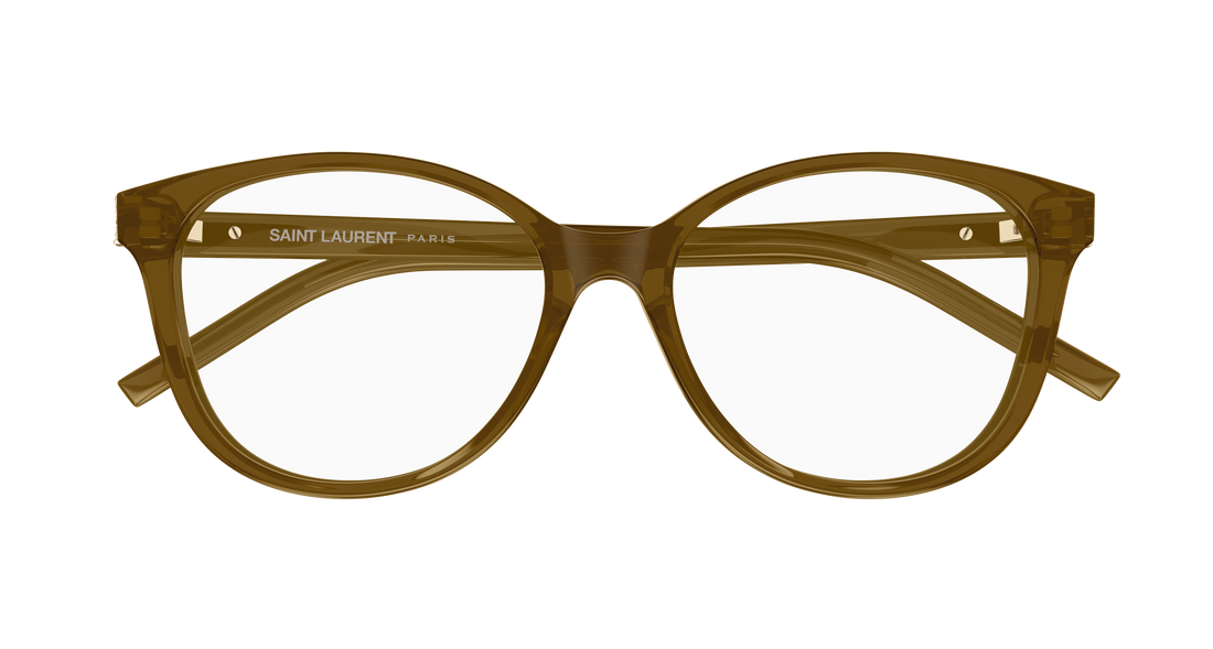 Lunettes de vue saint laurent sl m112 008 marron round/oval/panthos femenino taille 54mm - Vue détaillée